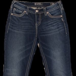 Ladies Silver skinny jeans size 30